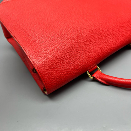 Louis Vuitton Volta Two-Way Bag Calfskin Red Orange