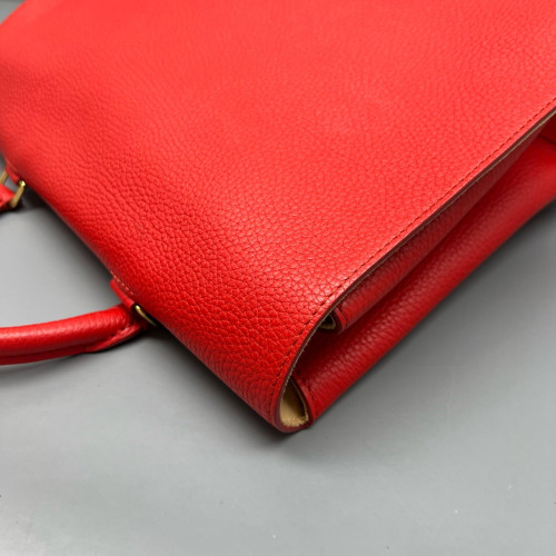 Louis Vuitton Volta Two-Way Bag Calfskin Red Orange