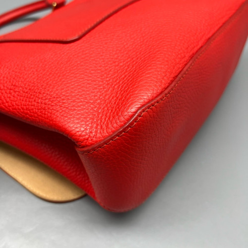 Louis Vuitton Volta Two-Way Bag Calfskin Red Orange