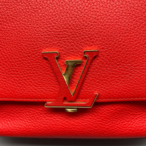 Louis Vuitton Volta Two-Way Bag Calfskin Red Orange