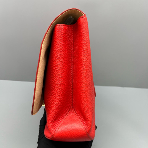 Louis Vuitton Volta Two-Way Bag Calfskin Red Orange