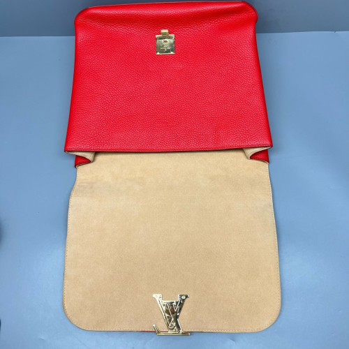 Louis Vuitton Volta Two-Way Bag Calfskin Red Orange