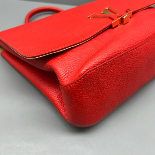 Louis Vuitton Volta Two-Way Bag Calfskin Red Orange