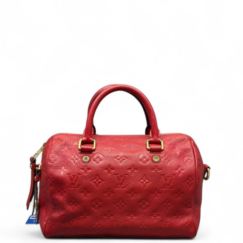 Louis Vuitton Speedy Bandouliere 25 Monogram Empreinte Red