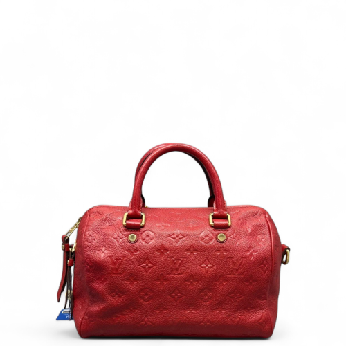 Louis Vuitton Speedy Bandouliere 25 Monogram Empreinte Red
