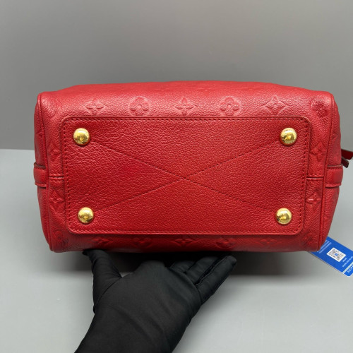 Louis Vuitton Speedy Bandouliere 25 Monogram Empreinte Red