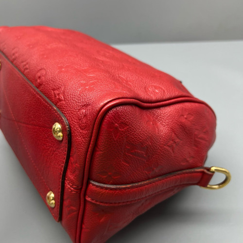 Louis Vuitton Speedy Bandouliere 25 Monogram Empreinte Red