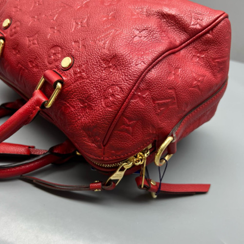 Louis Vuitton Speedy Bandouliere 25 Monogram Empreinte Red