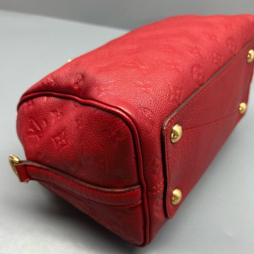 Louis Vuitton Speedy Bandouliere 25 Monogram Empreinte Red