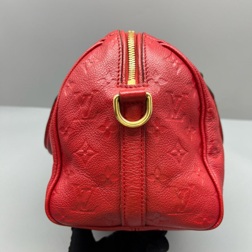 Louis Vuitton Speedy Bandouliere 25 Monogram Empreinte Red