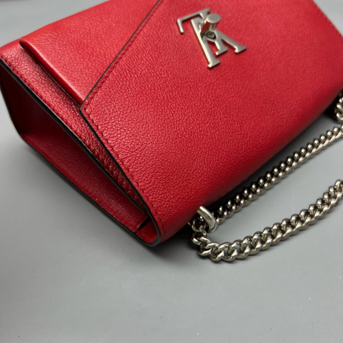 Louis Vuitton Mylockme Chain Bag BB Calfskin Red