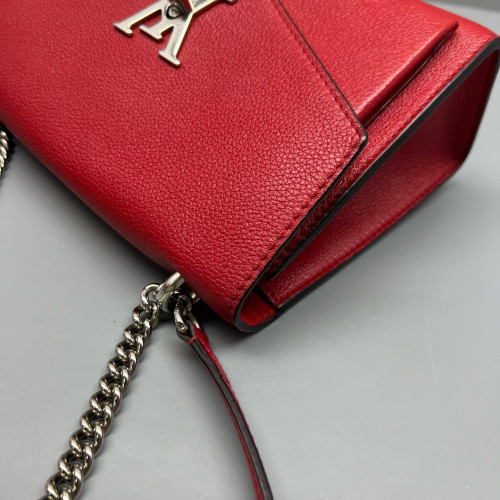 Louis Vuitton Mylockme Chain Bag BB Calfskin Red
