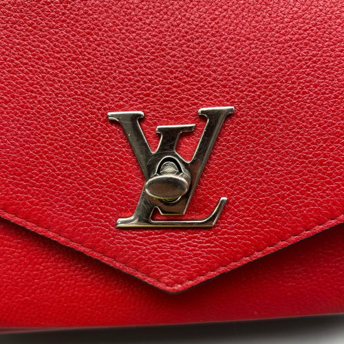 Louis Vuitton Mylockme Chain Bag BB Calfskin Red