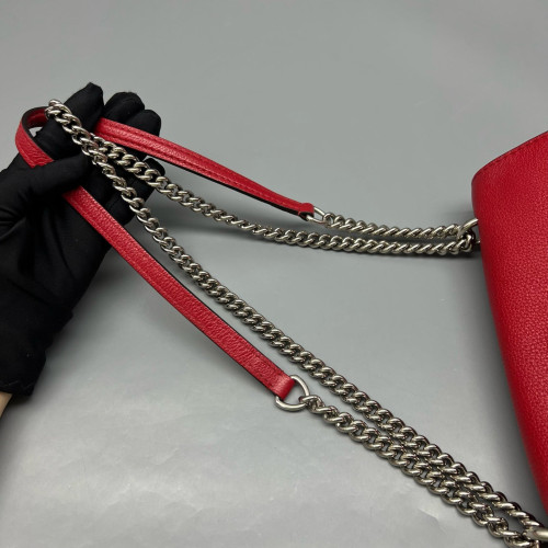 Louis Vuitton Mylockme Chain Bag BB Calfskin Red