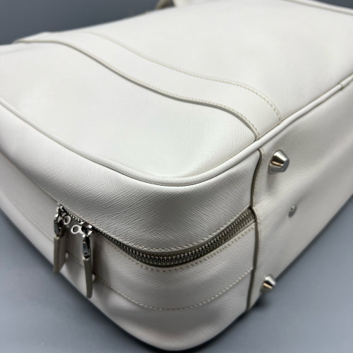 Prada Duffle Bag Saffiano Calfskin White Prada Duffle Bag Saffiano Calfskin White