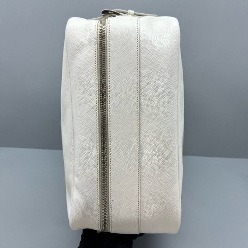 Prada Duffle Bag Saffiano Calfskin White Prada Duffle Bag Saffiano Calfskin White