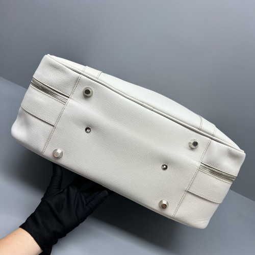 Prada Duffle Bag Saffiano Calfskin White Prada Duffle Bag Saffiano Calfskin White