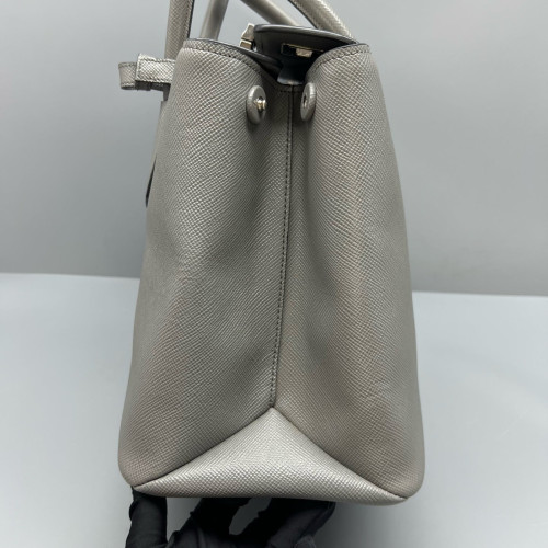 Prada Handbag Calfskin Saffiano Calfskin Grey