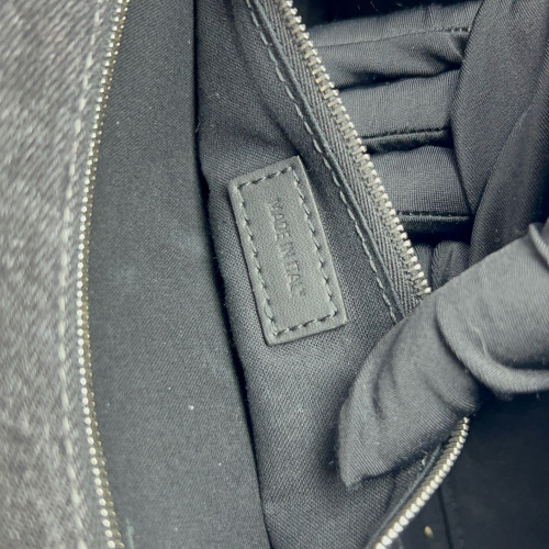 Balenciaga Hourglass Top Handle Medium Denim Black Grey Balenciaga Hourglass Top Handle Medium Denim Black Grey