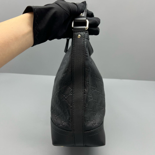 Gucci Shoulder Bag Guccissima Black Gucci Shoulder Bag Guccissima Black