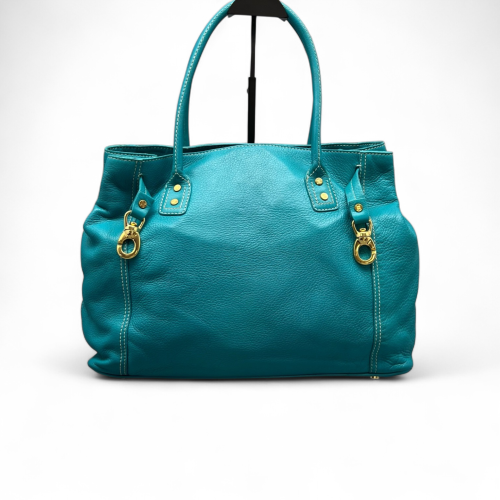 Celine Handbag Calfskin Blue Teal