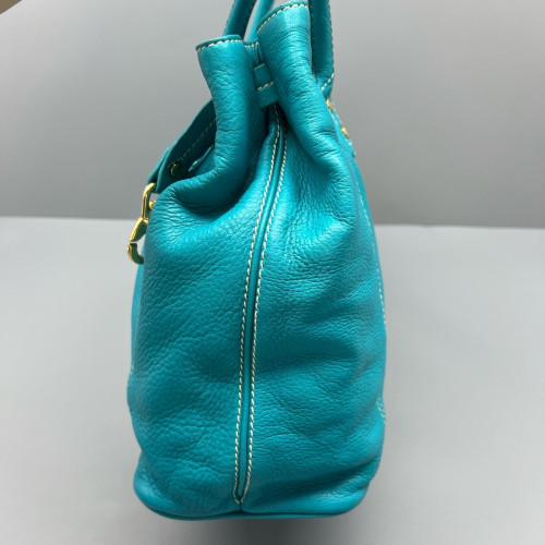 Celine Handbag Calfskin Blue Teal