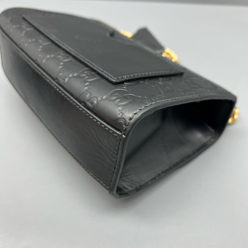 Gucci Small Padlock Shoulder Bag Calfskin Black Gucci Small Padlock Shoulder Bag Calfskin Black