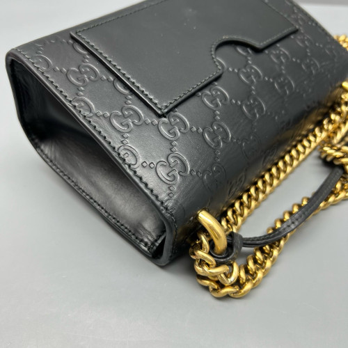 Gucci Small Padlock Shoulder Bag Calfskin Black Gucci Small Padlock Shoulder Bag Calfskin Black