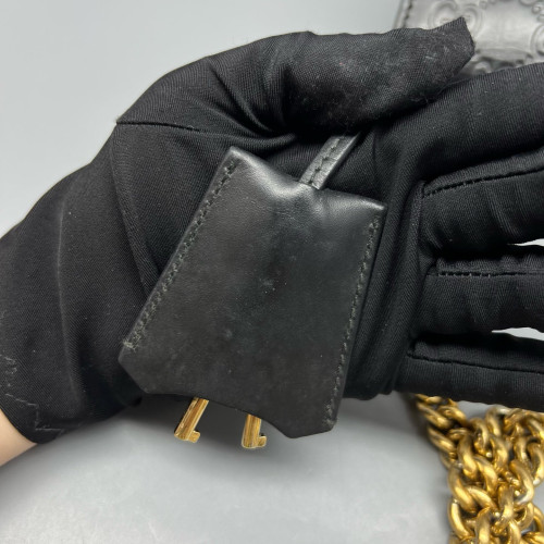 Gucci Small Padlock Shoulder Bag Calfskin Black Gucci Small Padlock Shoulder Bag Calfskin Black