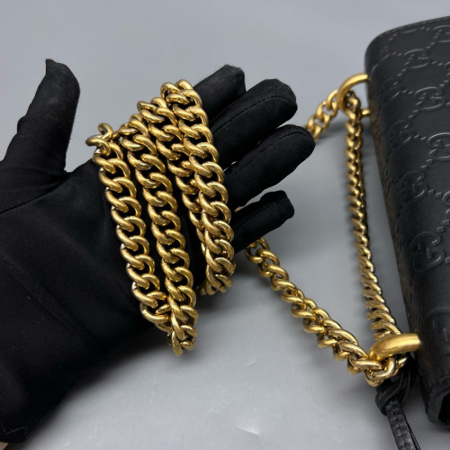 Gucci Small Padlock Shoulder Bag Calfskin Black Gucci Small Padlock Shoulder Bag Calfskin Black