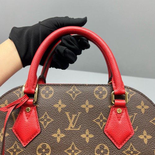 Louis Vuitton Alma BNB Monogram Brown Red