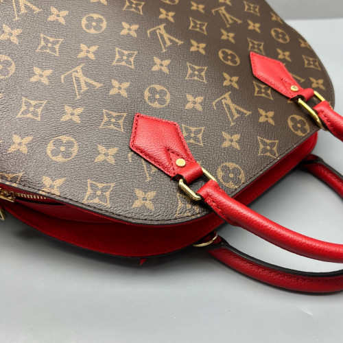 Louis Vuitton Alma BNB Monogram Brown Red