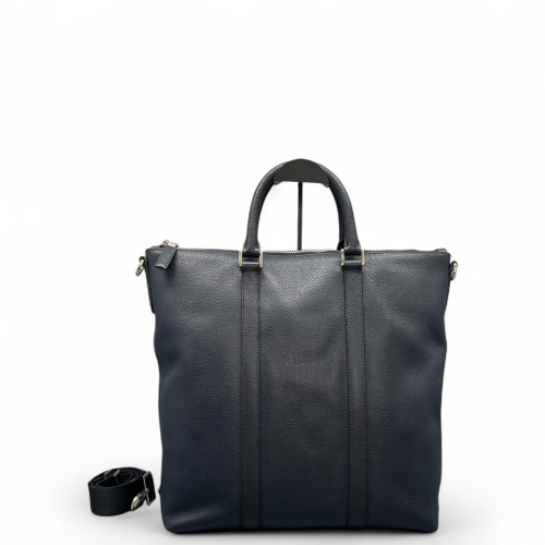 Prada Two-Way Bag Calfskin Dark Blue