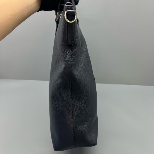 Prada Two-Way Bag Calfskin Dark Blue