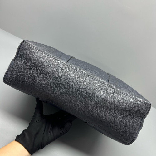 Prada Two-Way Bag Calfskin Dark Blue