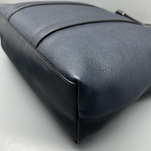 Prada Two-Way Bag Calfskin Dark Blue