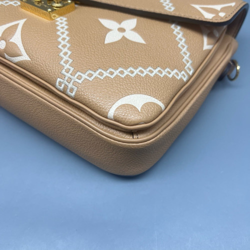 Louis Vuitton Pochette Metis Monogram Empreinte Giant Natural Tan