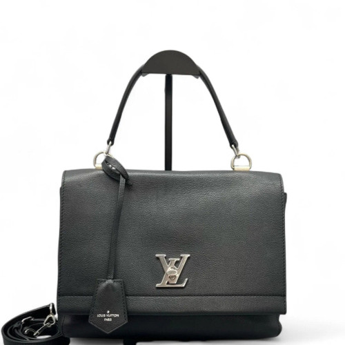 Louis Vuitton Lockme II Top Handle Calfskin Black