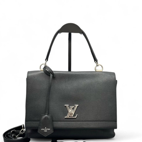 Louis Vuitton Lockme II Top Handle Calfskin Black