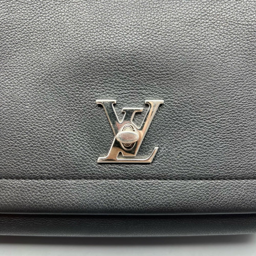 Louis Vuitton Lockme II Top Handle Calfskin Black