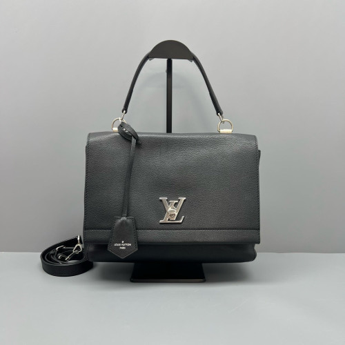 Louis Vuitton Lockme II Top Handle Calfskin Black