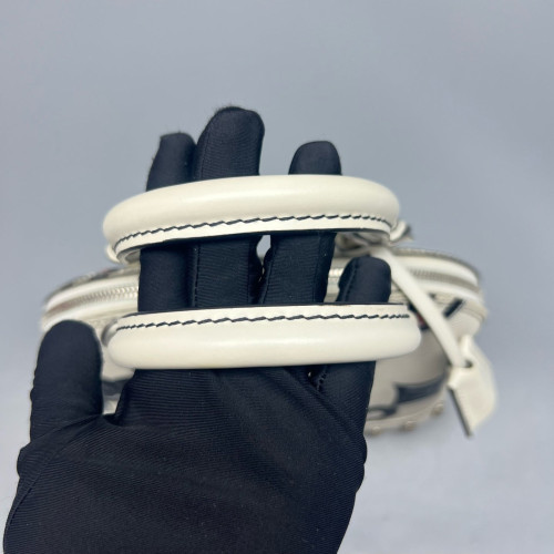 Louis Vuitton Studded Alma BB Epi White