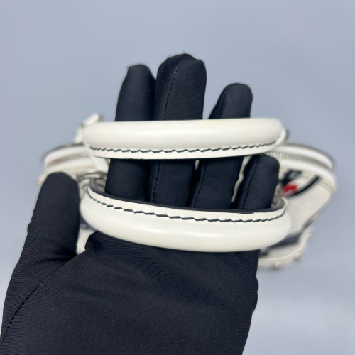Louis Vuitton Studded Alma BB Epi White