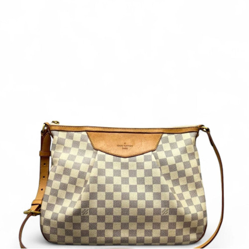 Louis Vuitton Siracusa MM Damier Azur White Grey
