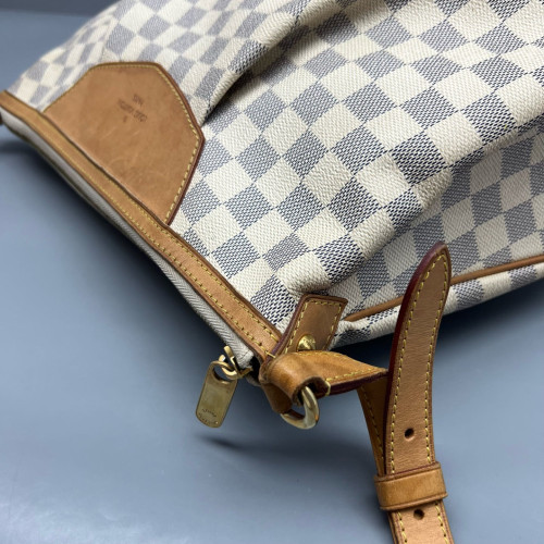 Louis Vuitton Siracusa MM Damier Azur White Grey