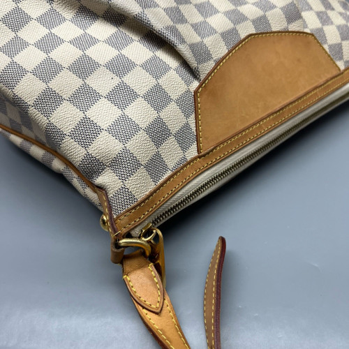 Louis Vuitton Siracusa MM Damier Azur White Grey