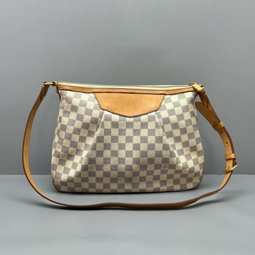 Louis Vuitton Siracusa MM Damier Azur White Grey