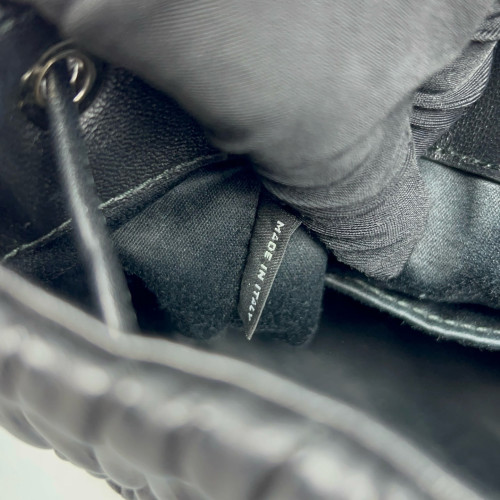 Miu Miu Bucket Crumpled Lambskin Black