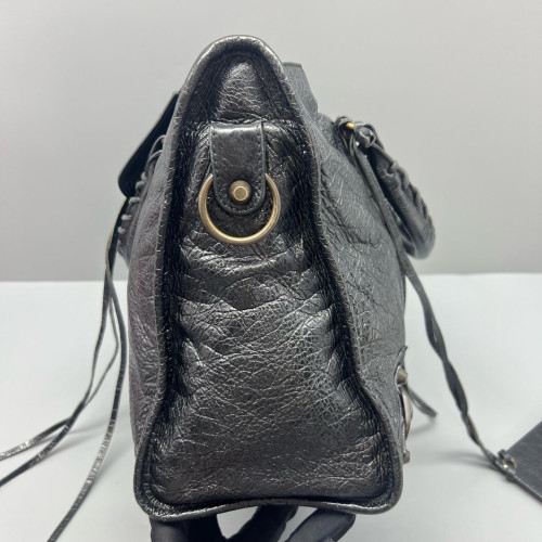 Balenciaga Medium City Arena Lambskin Black