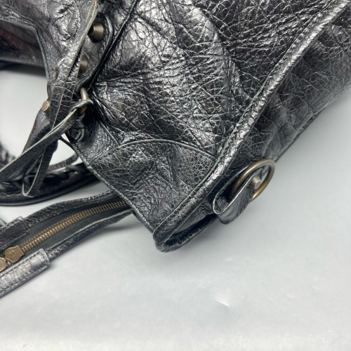 Balenciaga Medium City Arena Lambskin Black